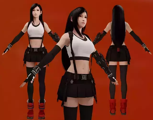 FF VII Rebirth Tifa 3D model