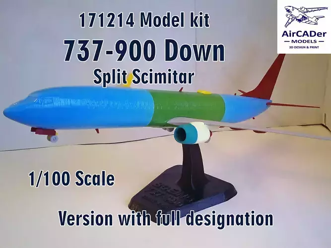 171214 Model kit Boeing 737-900 Split Scimitar Down