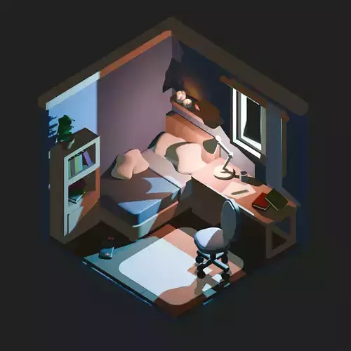 3D Bedroom Interior Pack - Game Asset