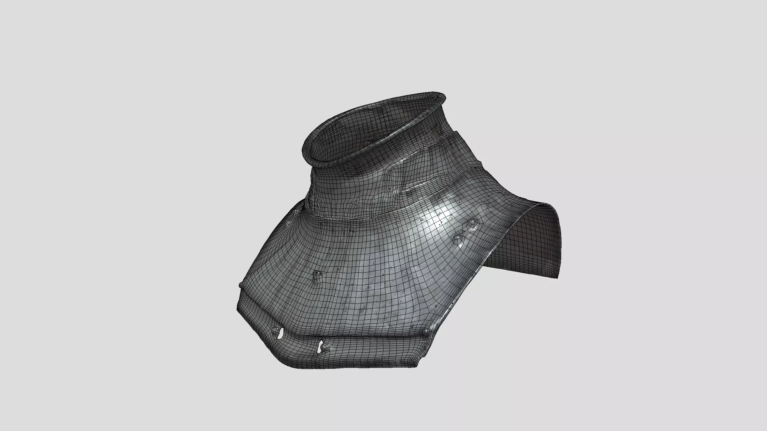 Ancient Round Shield 3D model_6