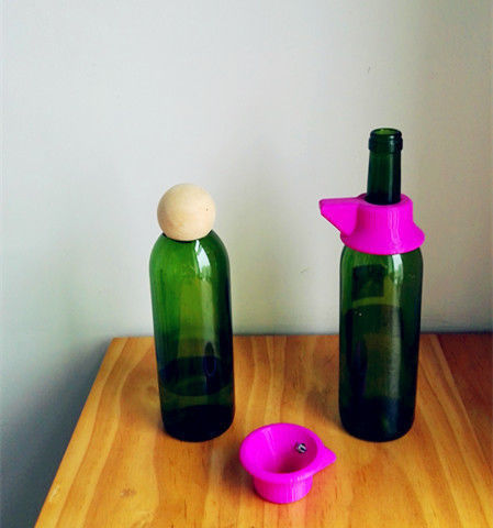 glass bottle cutter  on bottle shoulder 3D print model_1