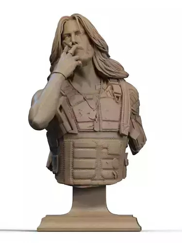 Johnny Silverhand Bust 3D Print
