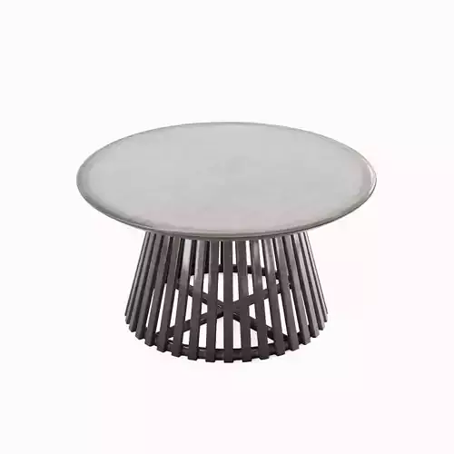 Luna Round Coffee Table 02 Low-poly 3D model