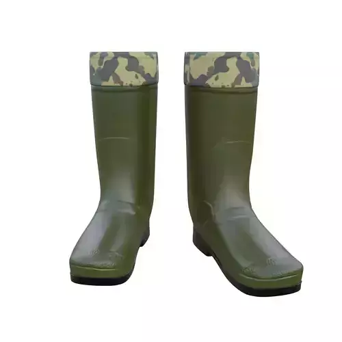 Green Rubber Hunting Boots