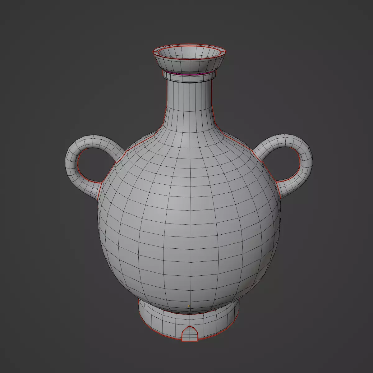 Medieval Decor Vase 03 Low-poly 3D model_8