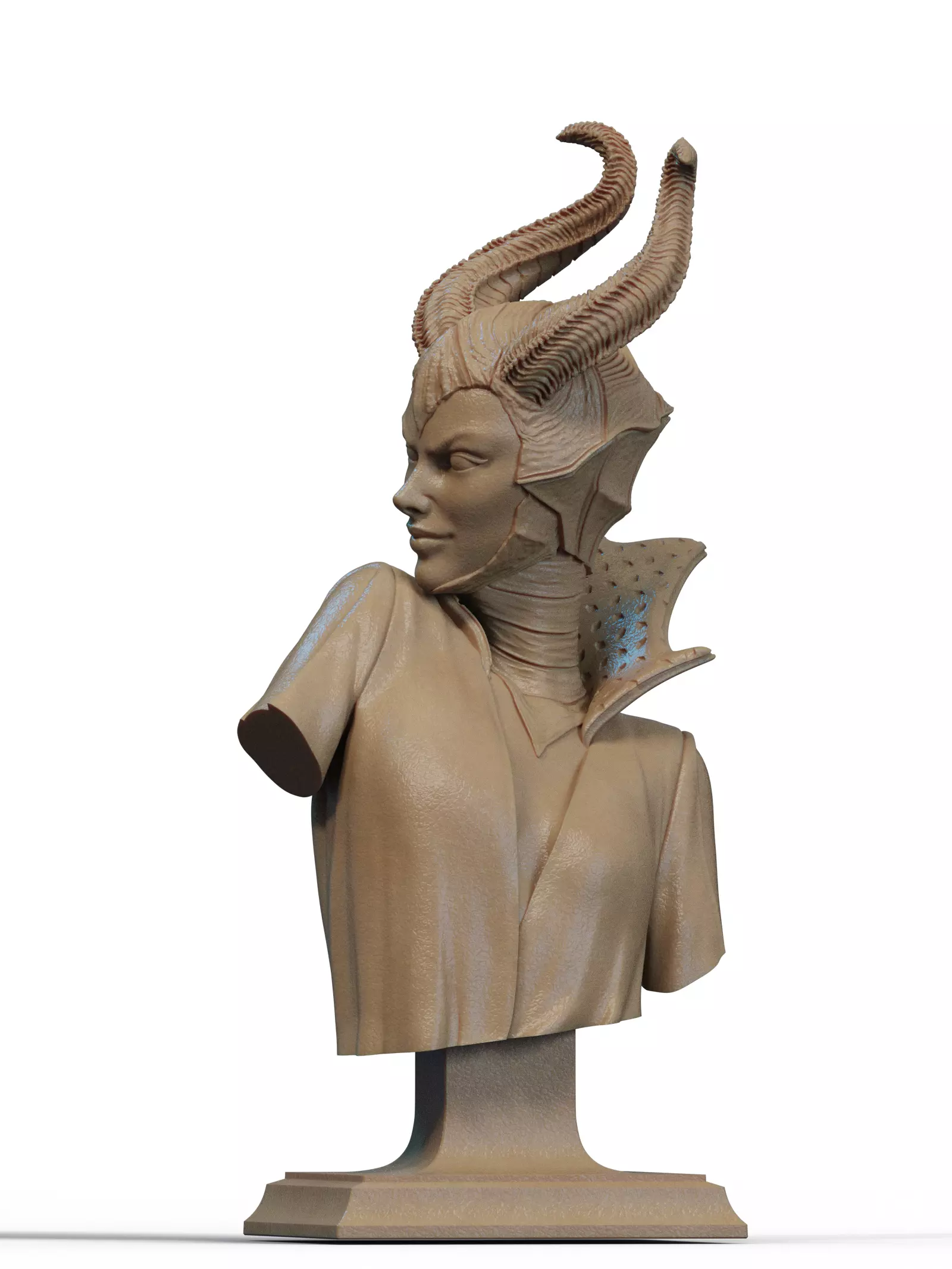 Maleficent Bust 3D Print 3D print model_1