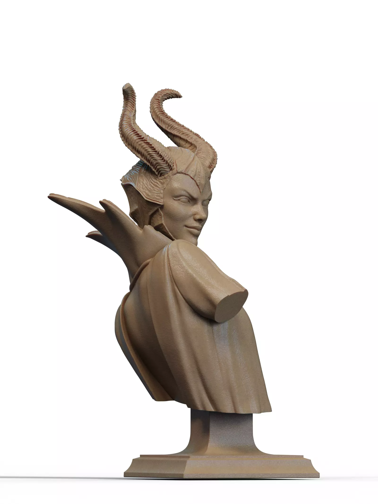 Maleficent Bust 3D Print 3D print model_0