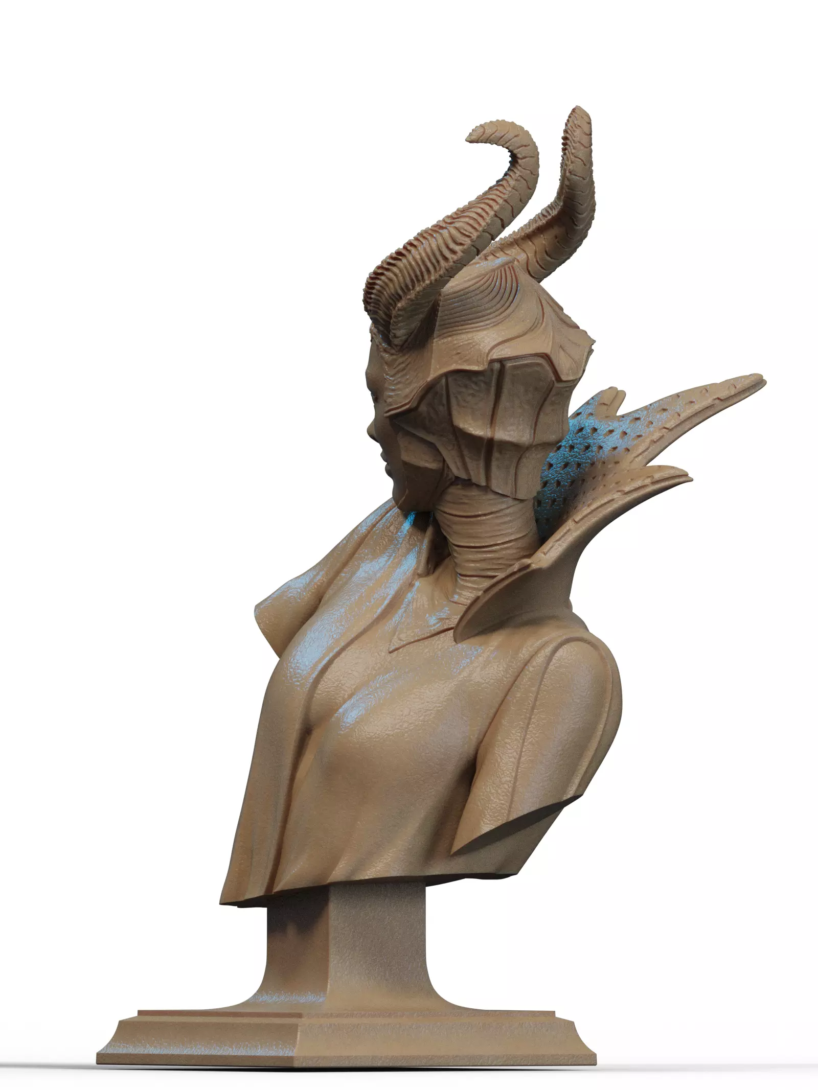 Maleficent Bust 3D Print 3D print model_2
