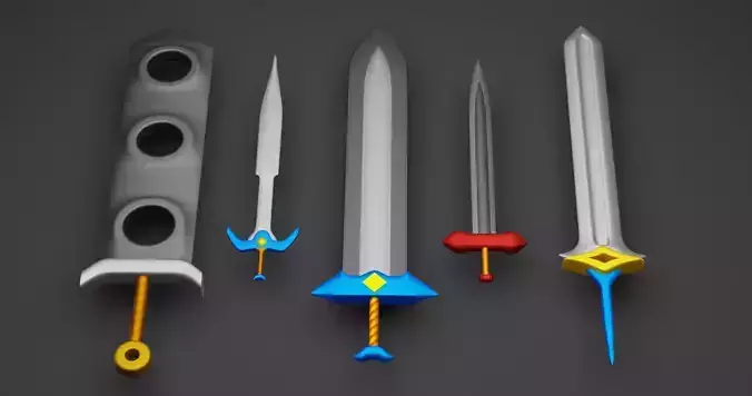 Swords Pack  5 Melee Weapons