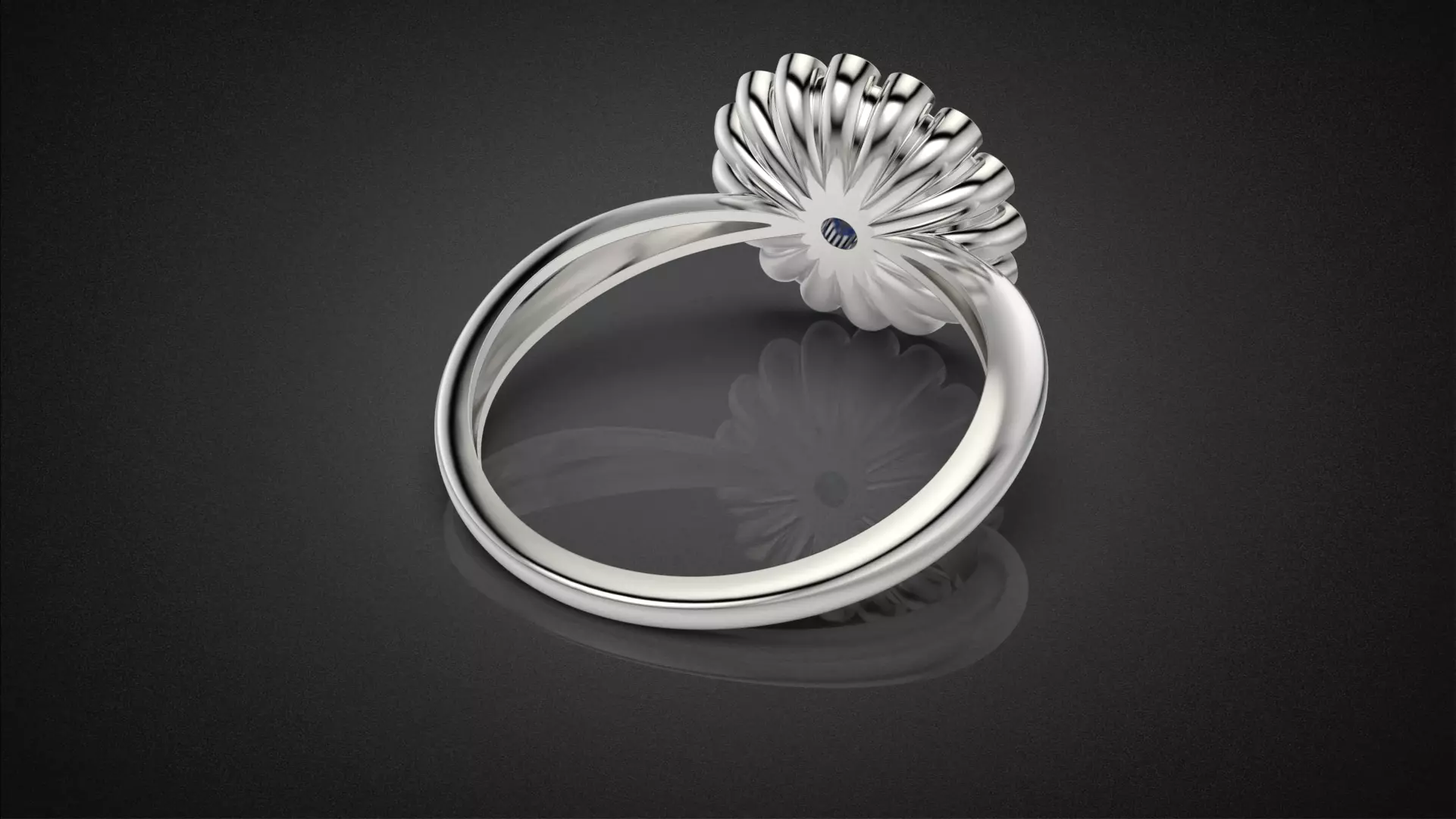 Classic flower jwelry set 3D Model Collection_20