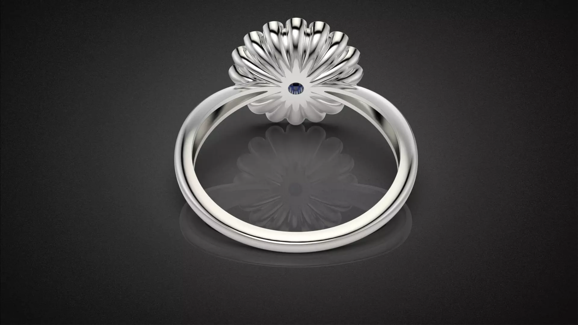 Classic flower jwelry set 3D Model Collection_19