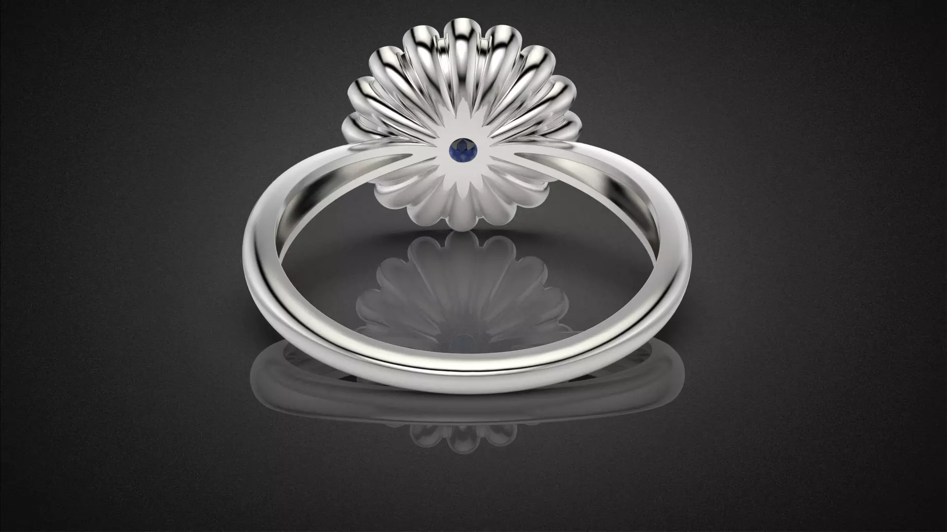 Classic flower jwelry set 3D Model Collection_27