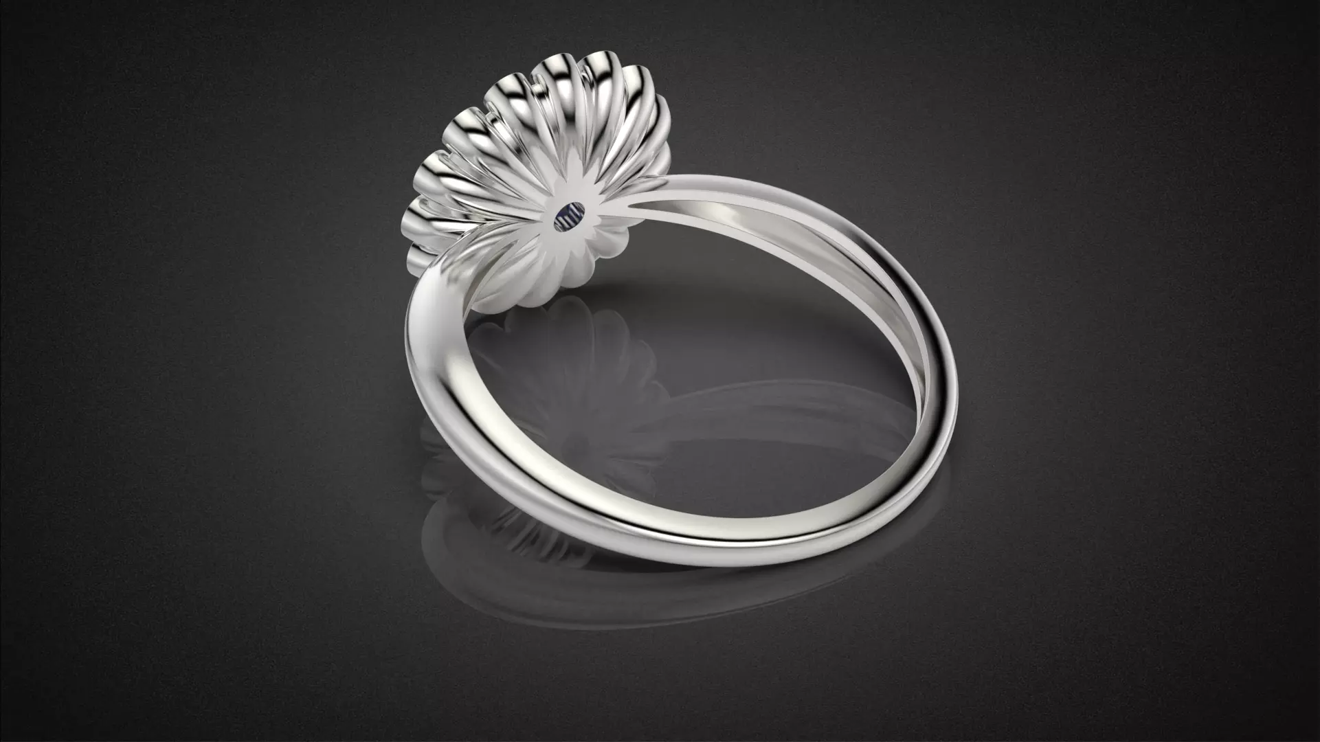 Classic flower jwelry set 3D Model Collection_18