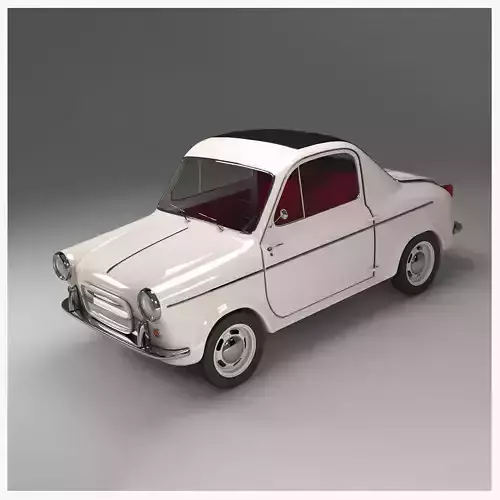 Vespa 400 1957 3d Car Model