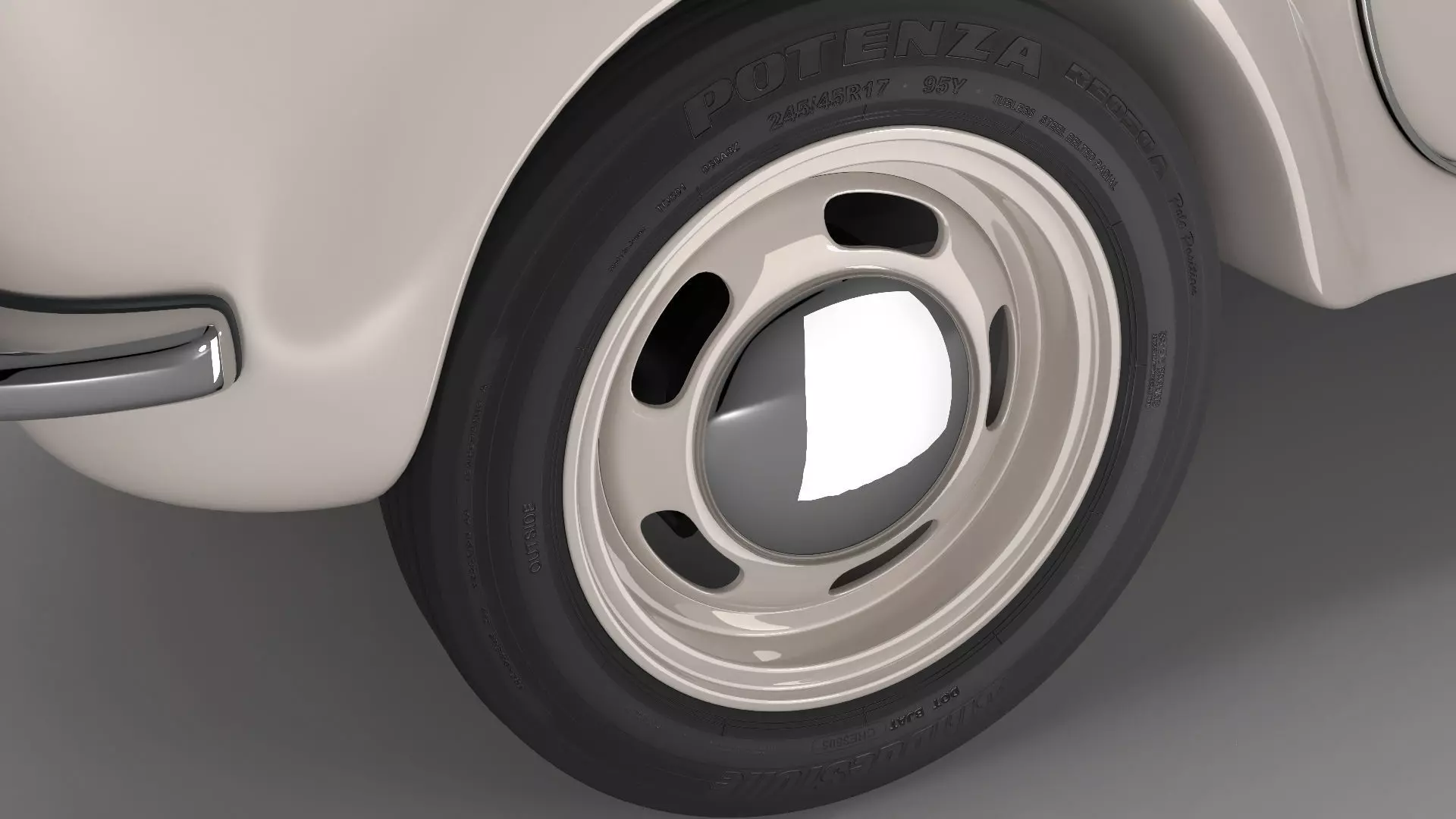 Vespa 400 1957 3d Car Model 3D model_10