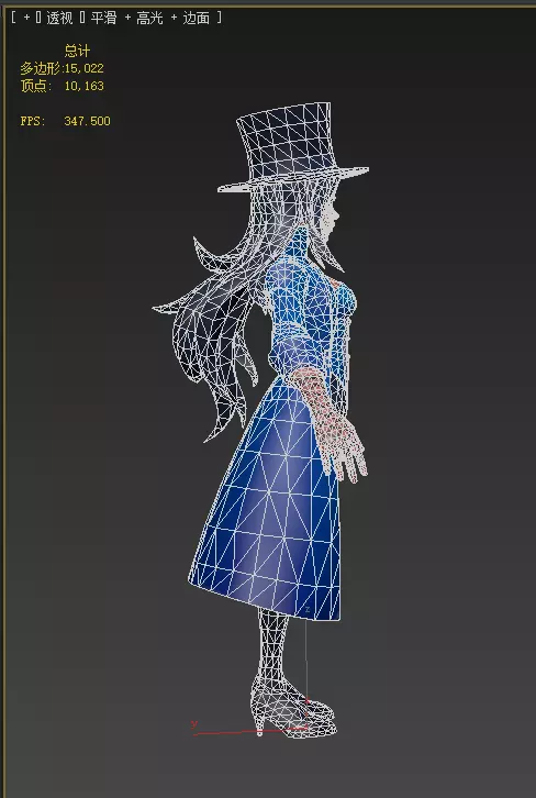  Zatanna Low-poly 3D model_13