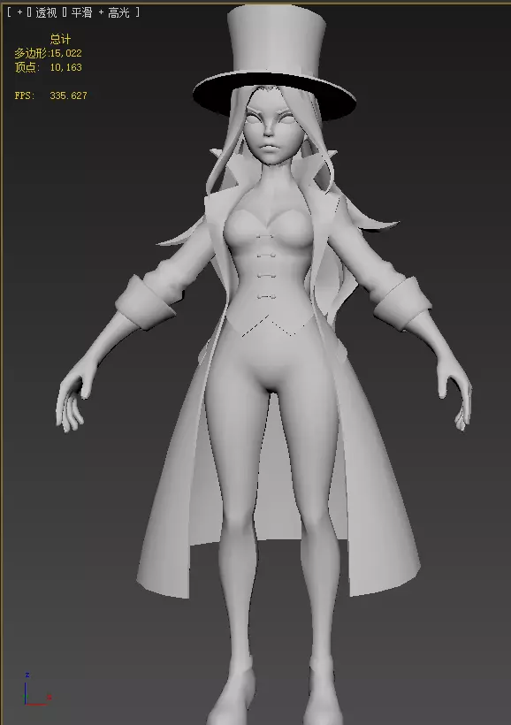  Zatanna Low-poly 3D model_21