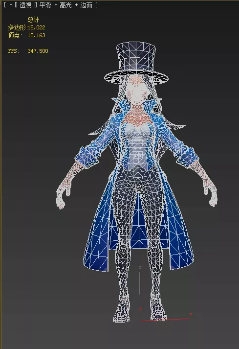  Zatanna Low-poly 3D model_14