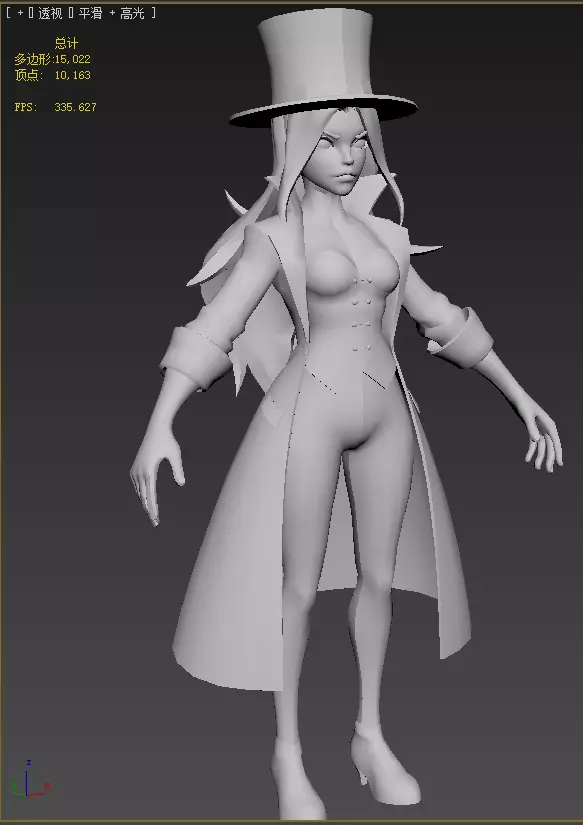  Zatanna Low-poly 3D model_20