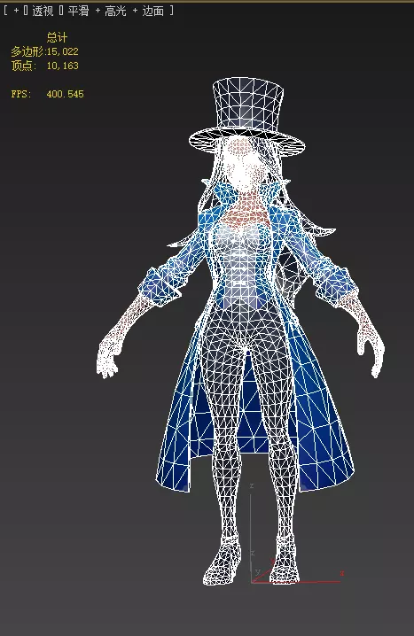  Zatanna Low-poly 3D model_7