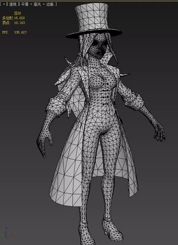  Zatanna Low-poly 3D model_19