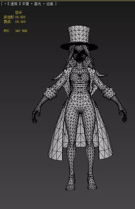  Zatanna Low-poly 3D model_16
