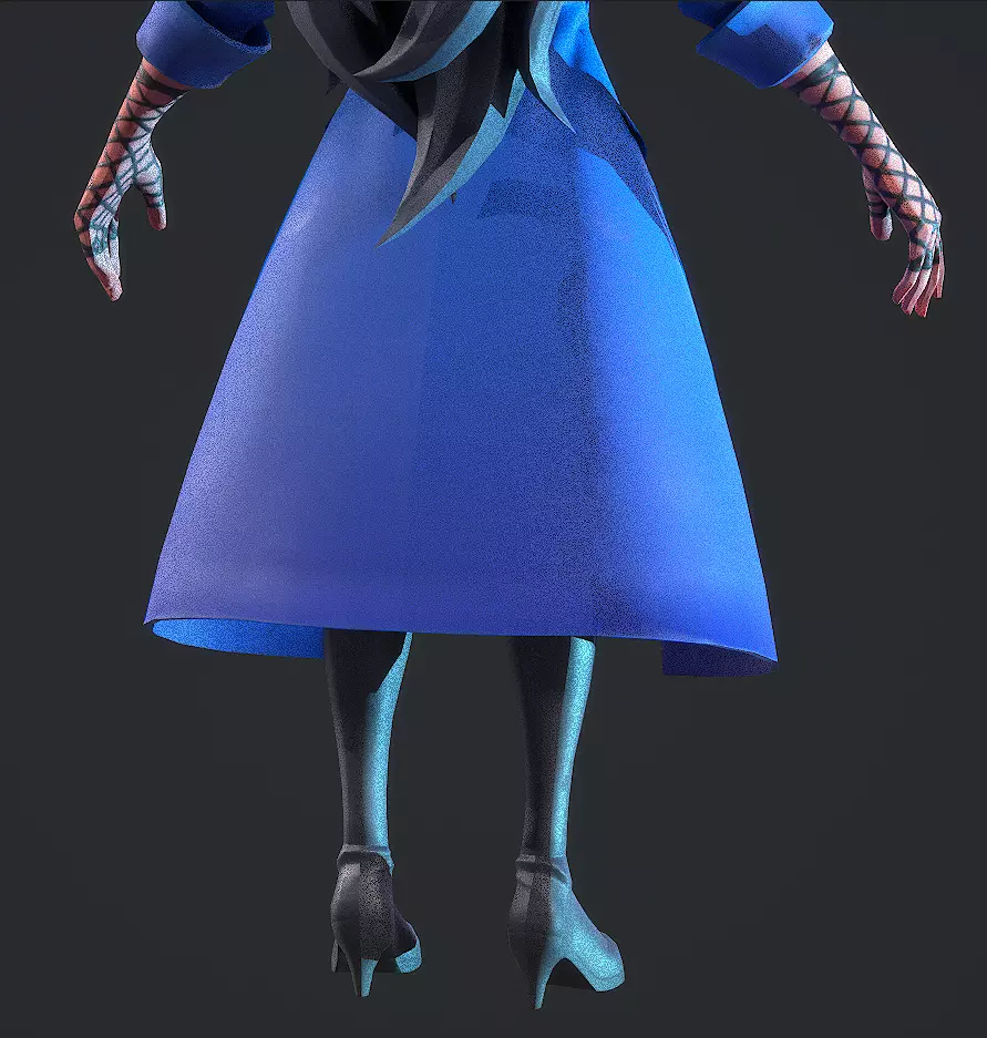  Zatanna Low-poly 3D model_24