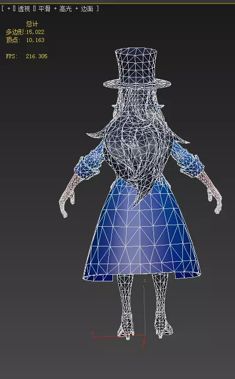  Zatanna Low-poly 3D model_11