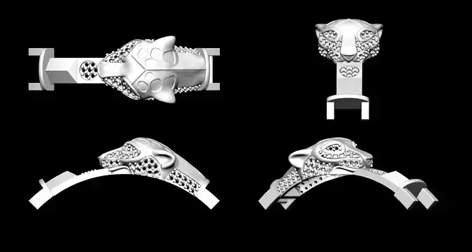Panther Bracelet 3D print model