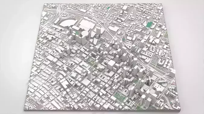 Cityscape Los Angeles Downtown California USA