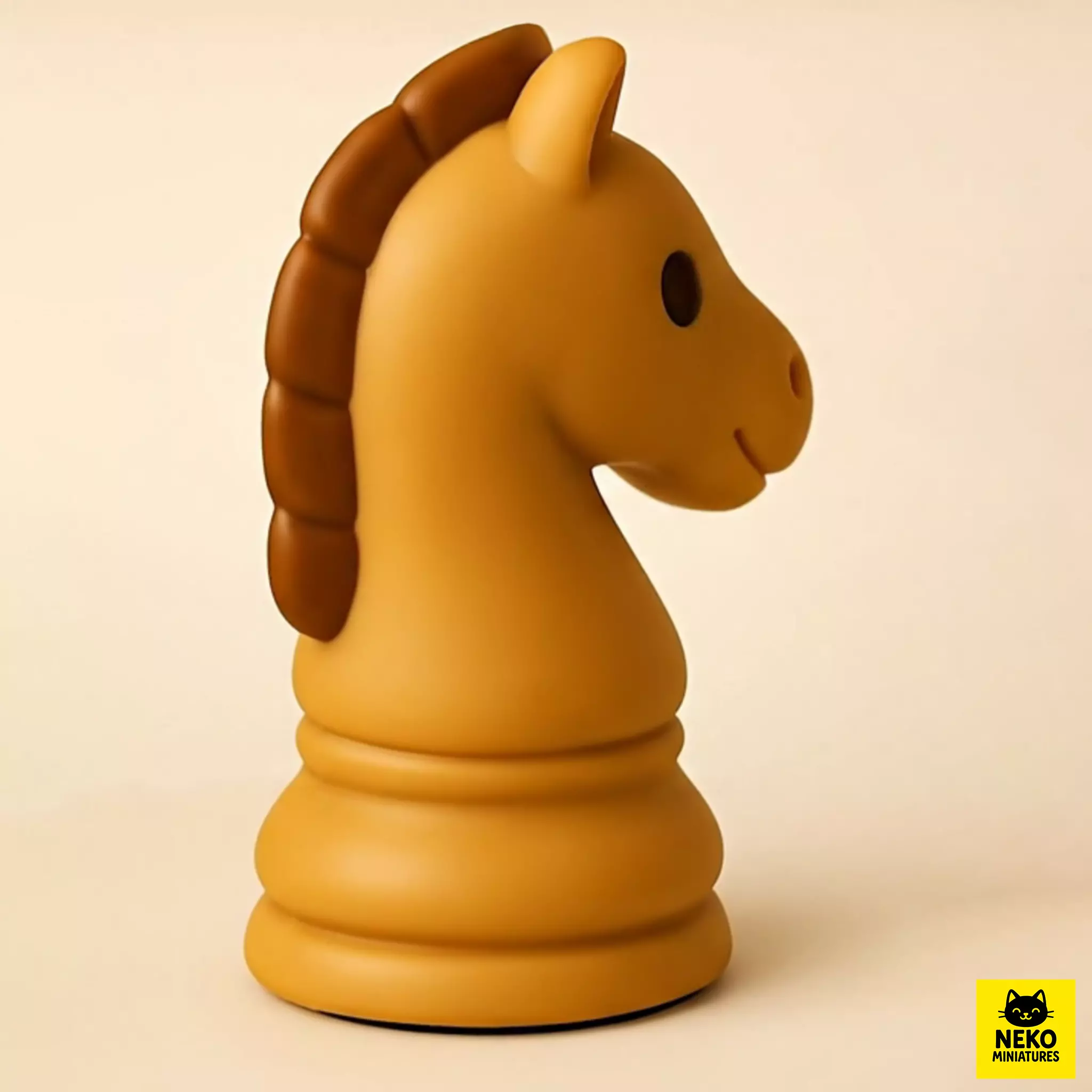 Cute Knight Chess Piece 3D print model_3