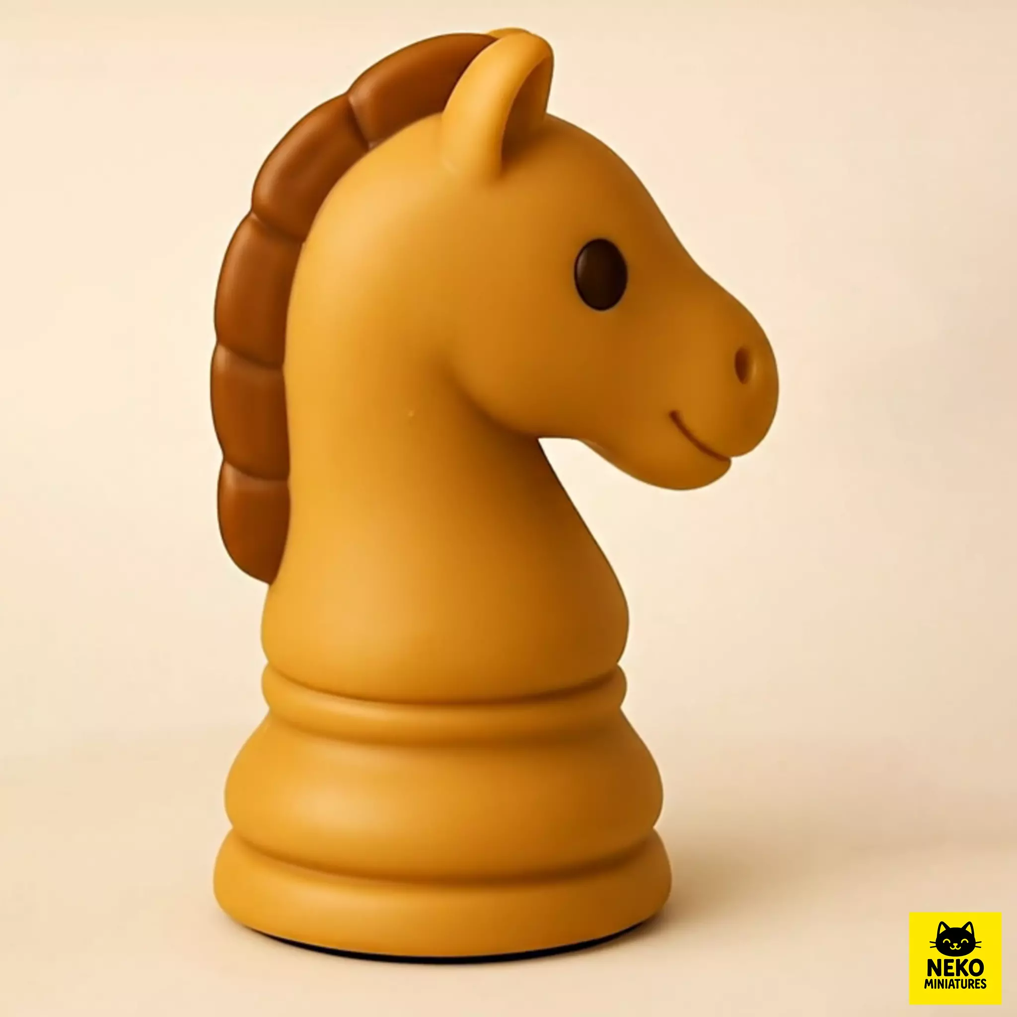 Cute Knight Chess Piece 3D print model_1