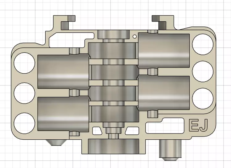 Desk Organizer Ver1 Inspired by SUBARU Impreza EJ20 Engine  3D print model_3