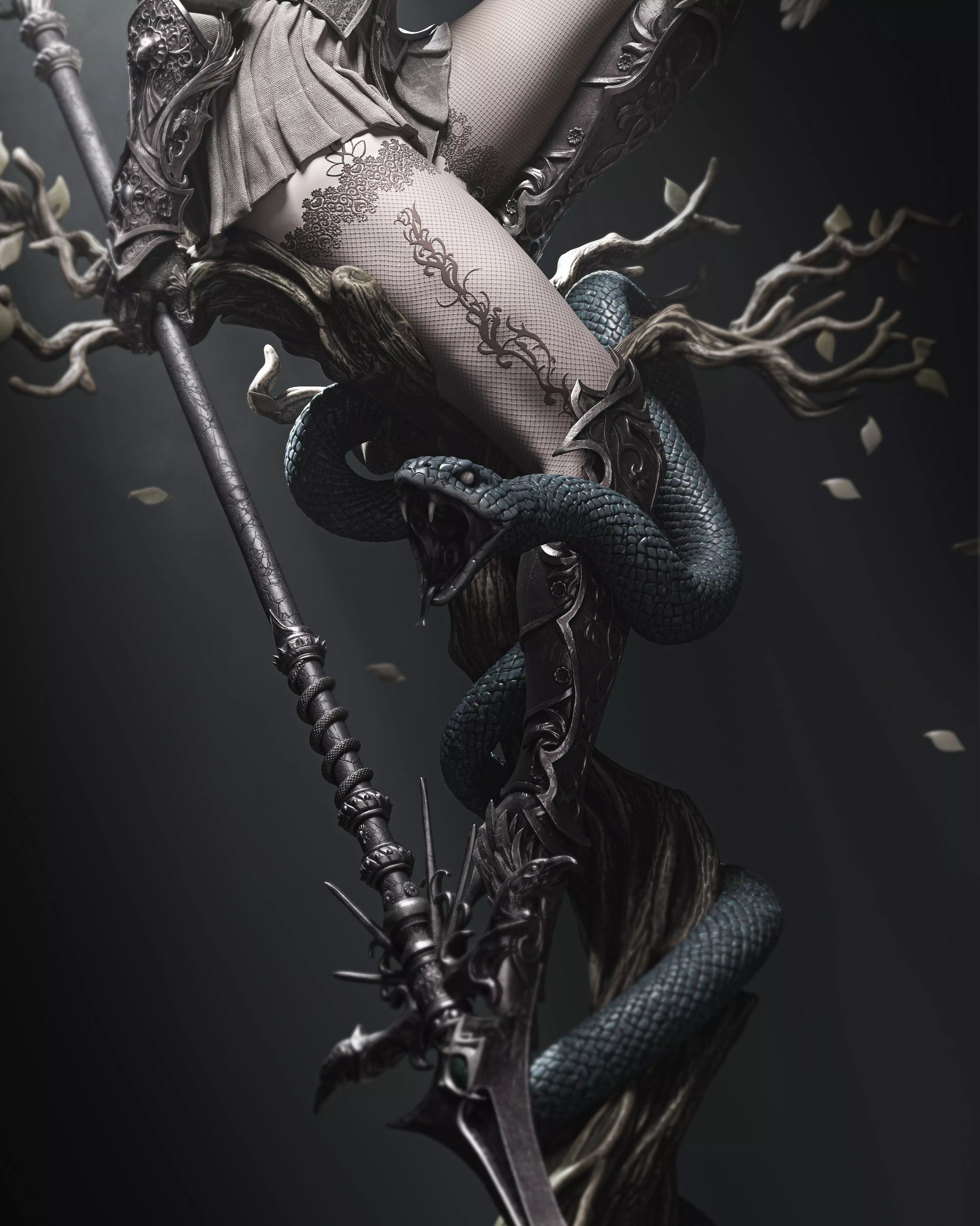 Lenora Queen of Crows 3D Print 3D print model_6