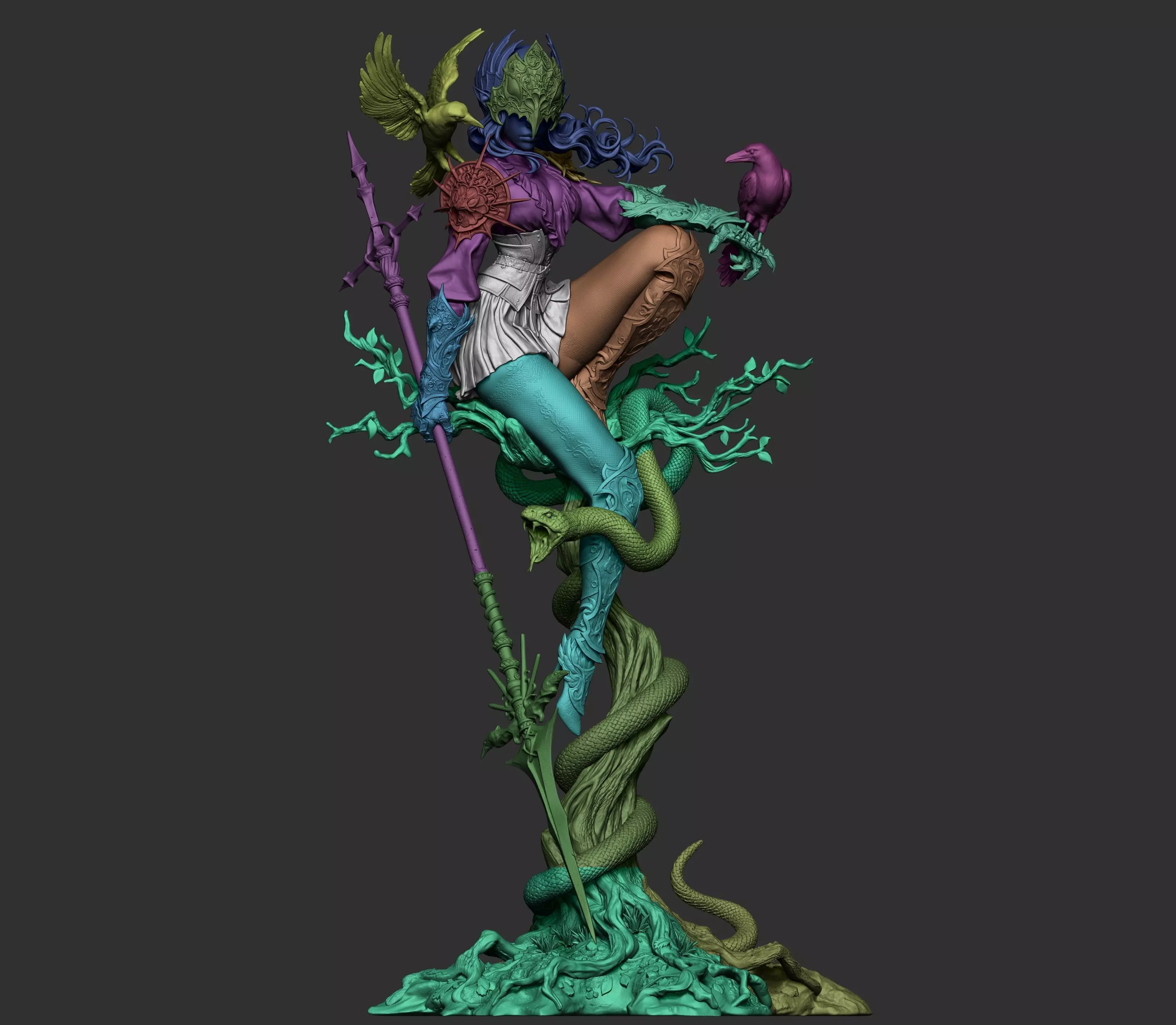 Lenora Queen of Crows 3D Print 3D print model_8