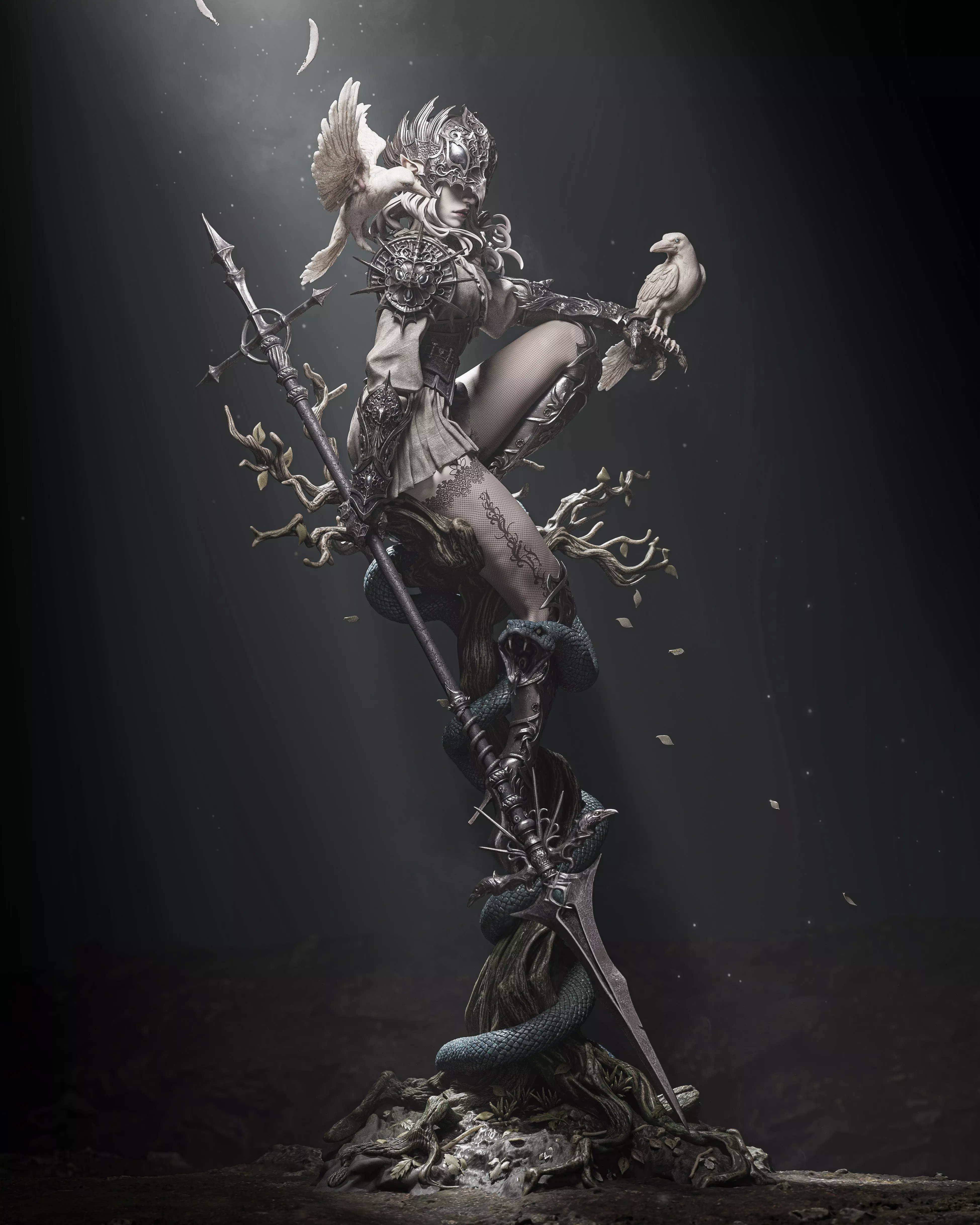 Lenora Queen of Crows 3D Print 3D print model_2