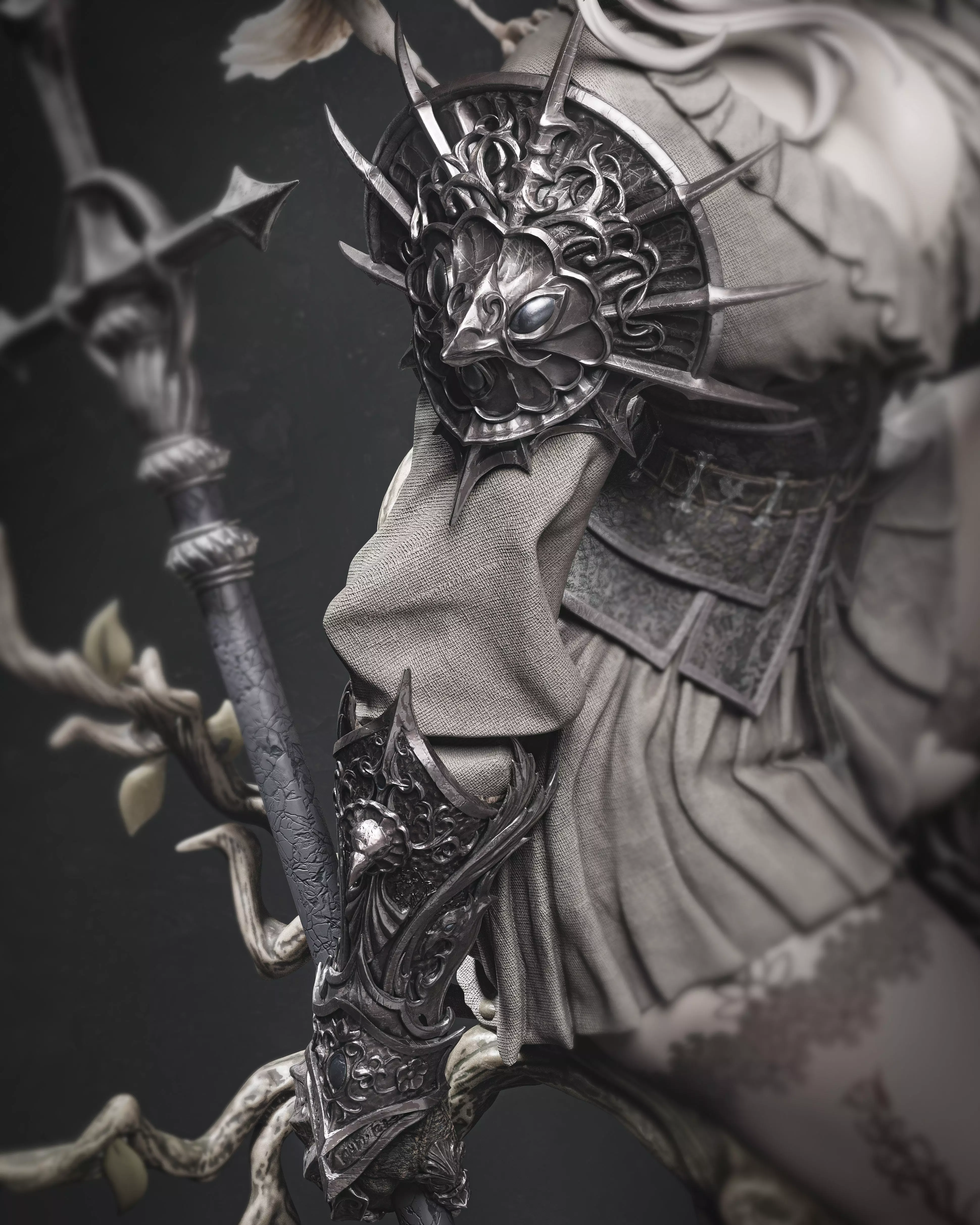 Lenora Queen of Crows 3D Print 3D print model_7