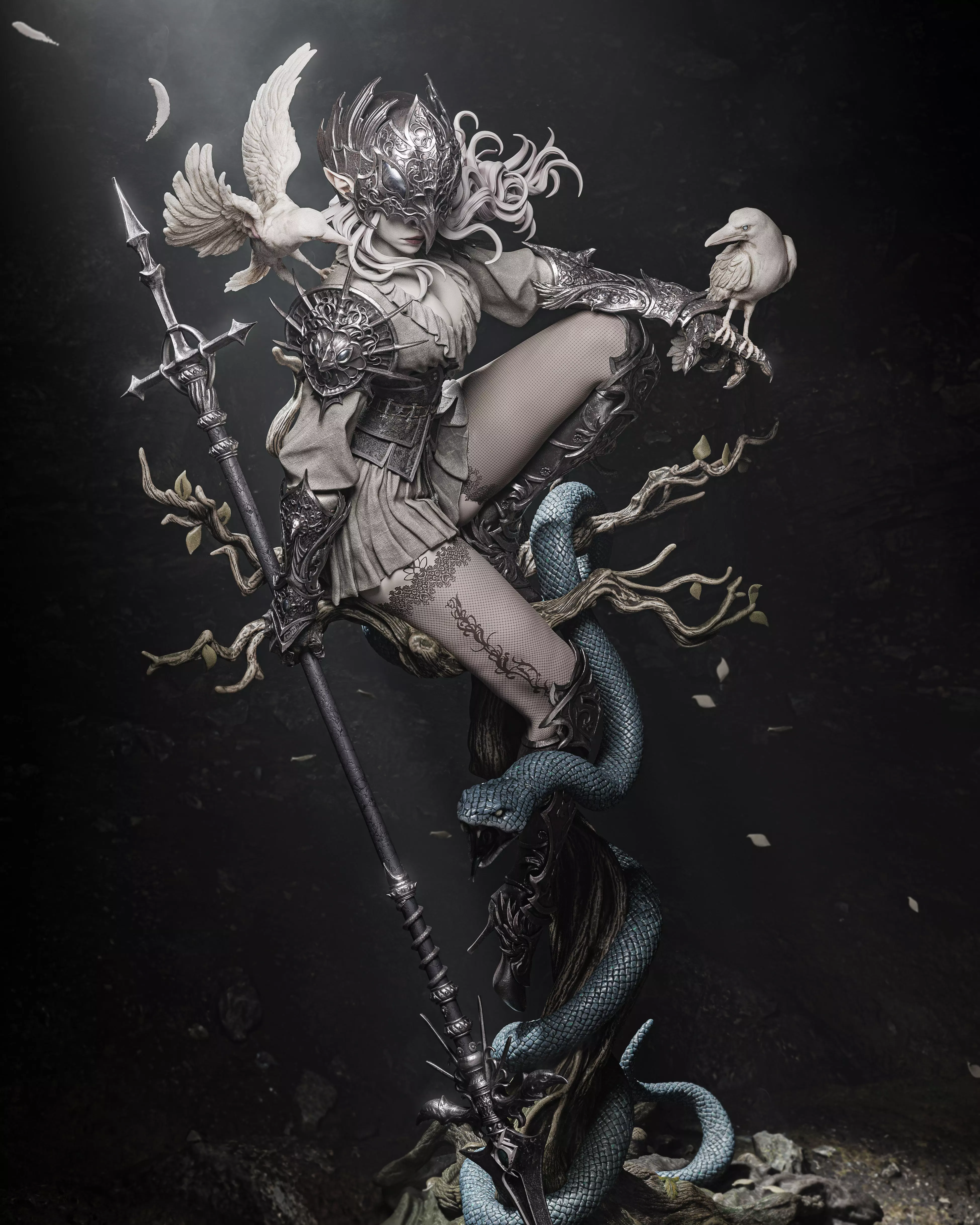 Lenora Queen of Crows 3D Print 3D print model_5