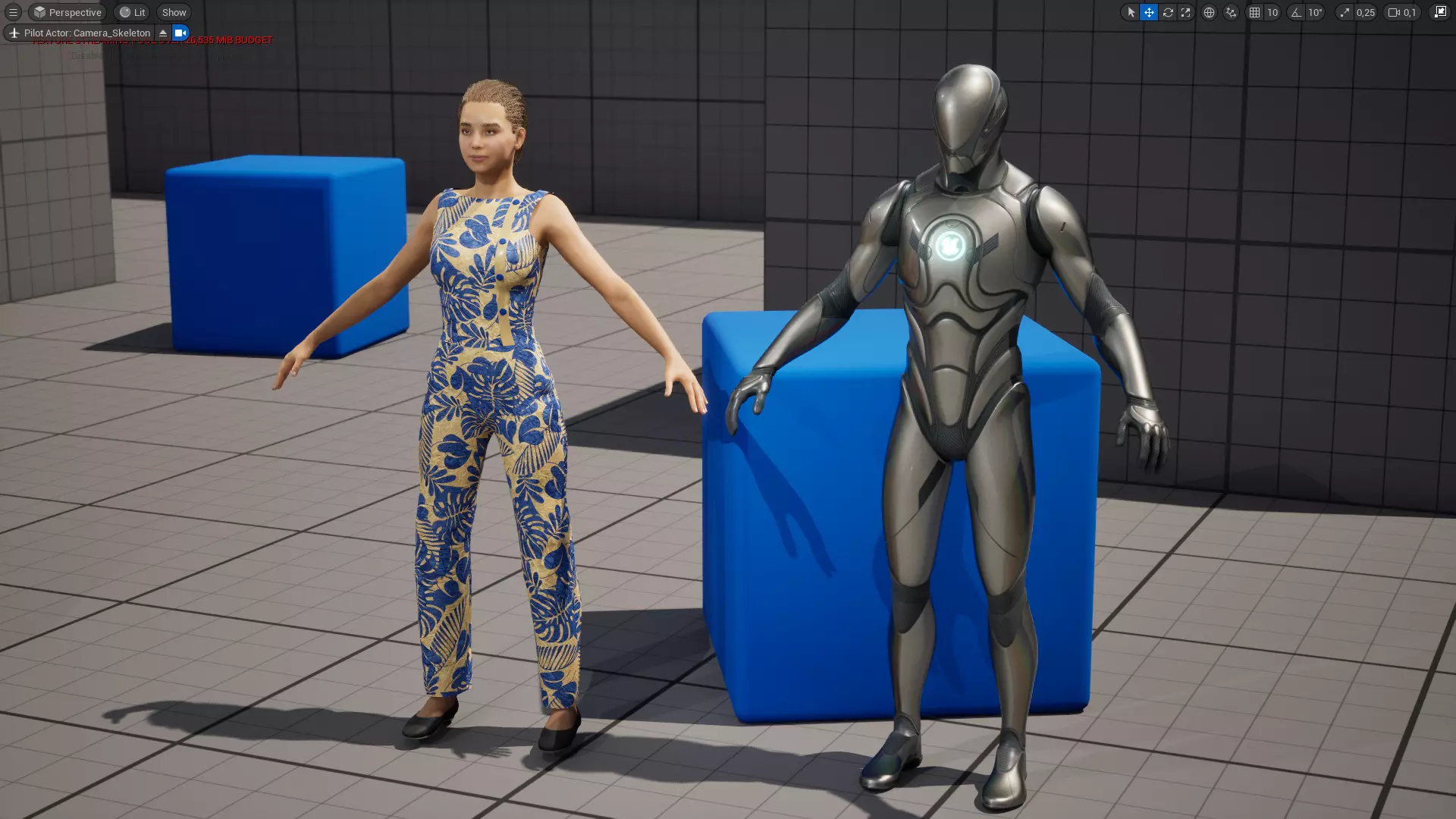 Stylized Realistic Woman Wearing Patterned Jumpsuit  Low-poly 3D model_22