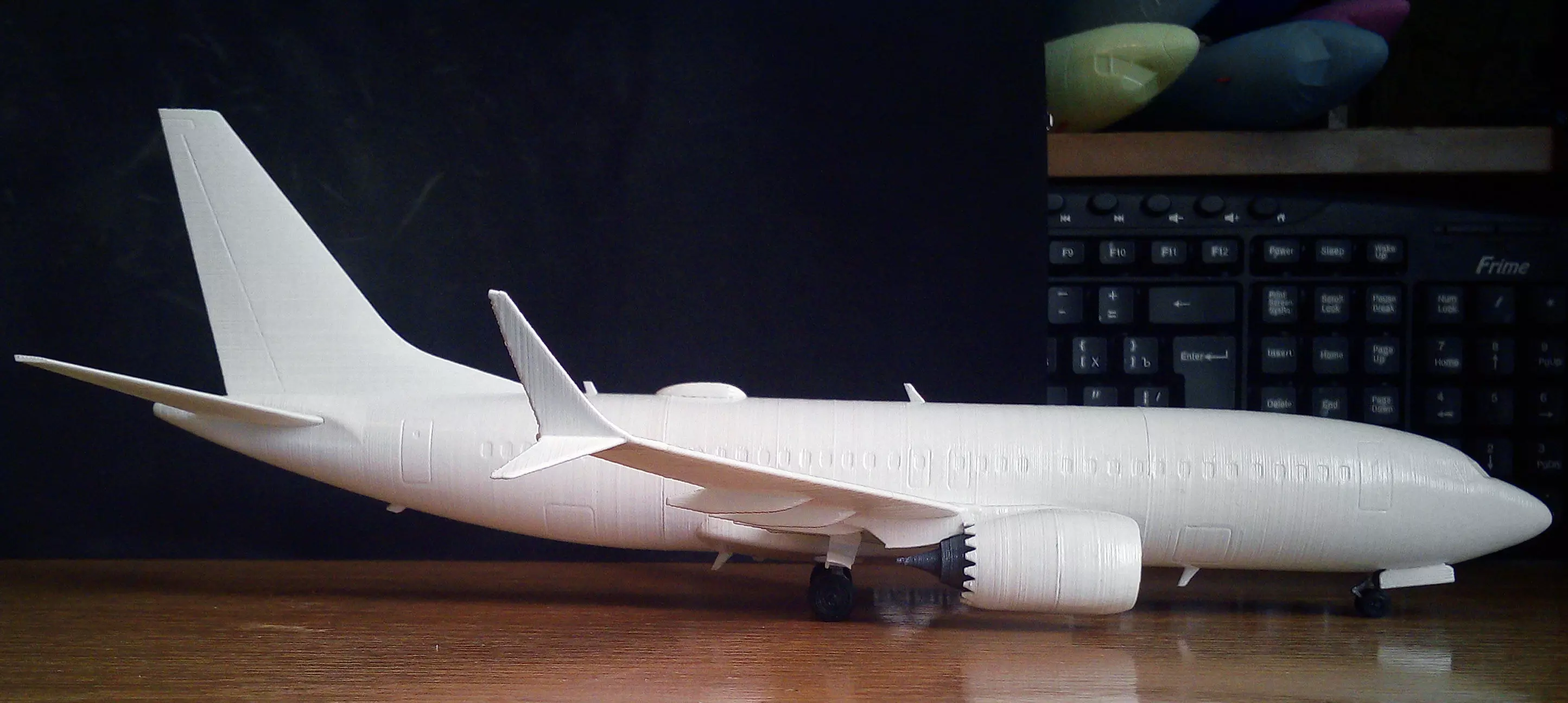 131214-7 Model kit Boeing 737-7 MAX Down 3D print model_4