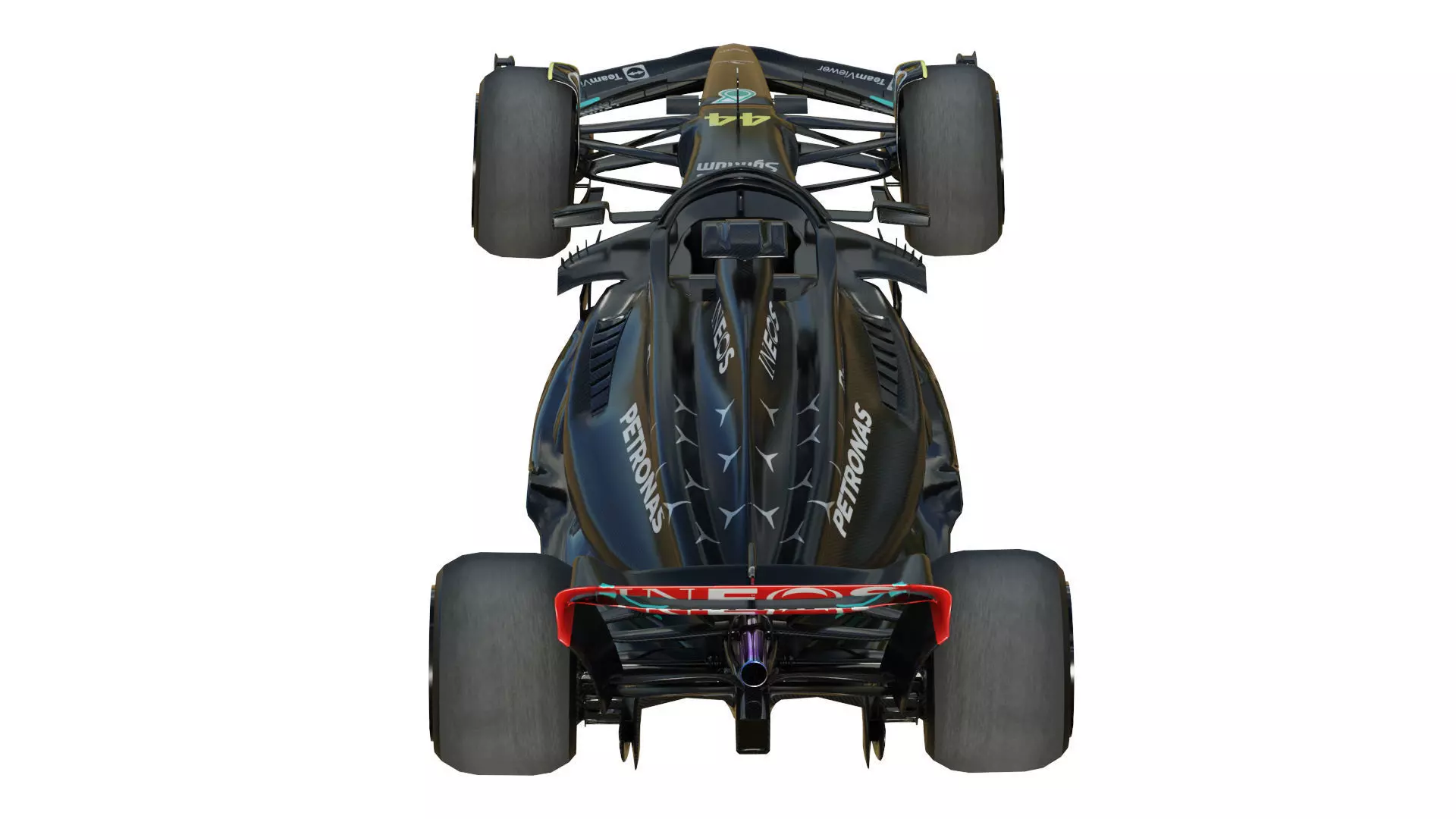 F1 Mercedes W14 2023 3D model_10