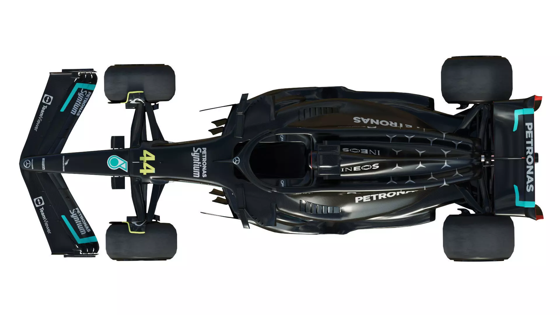 F1 Mercedes W14 2023 3D model_16