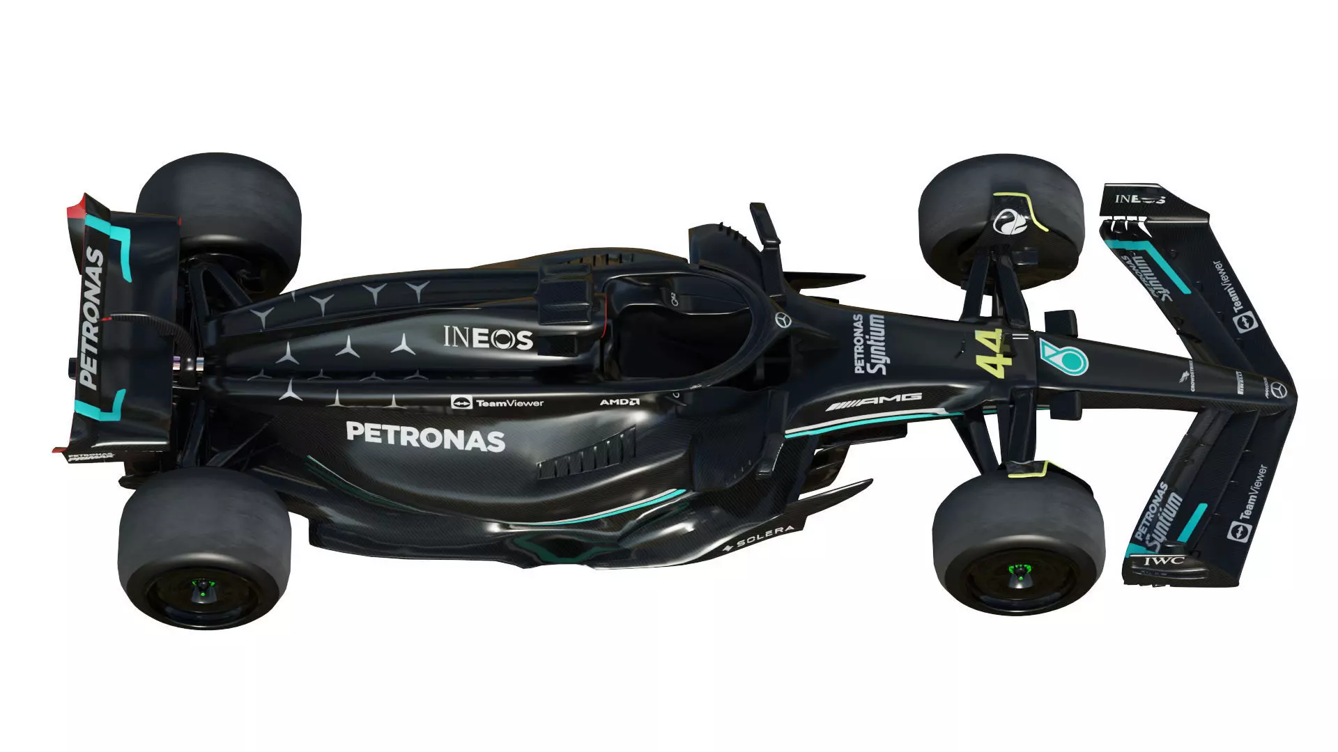F1 Mercedes W14 2023 3D model_14