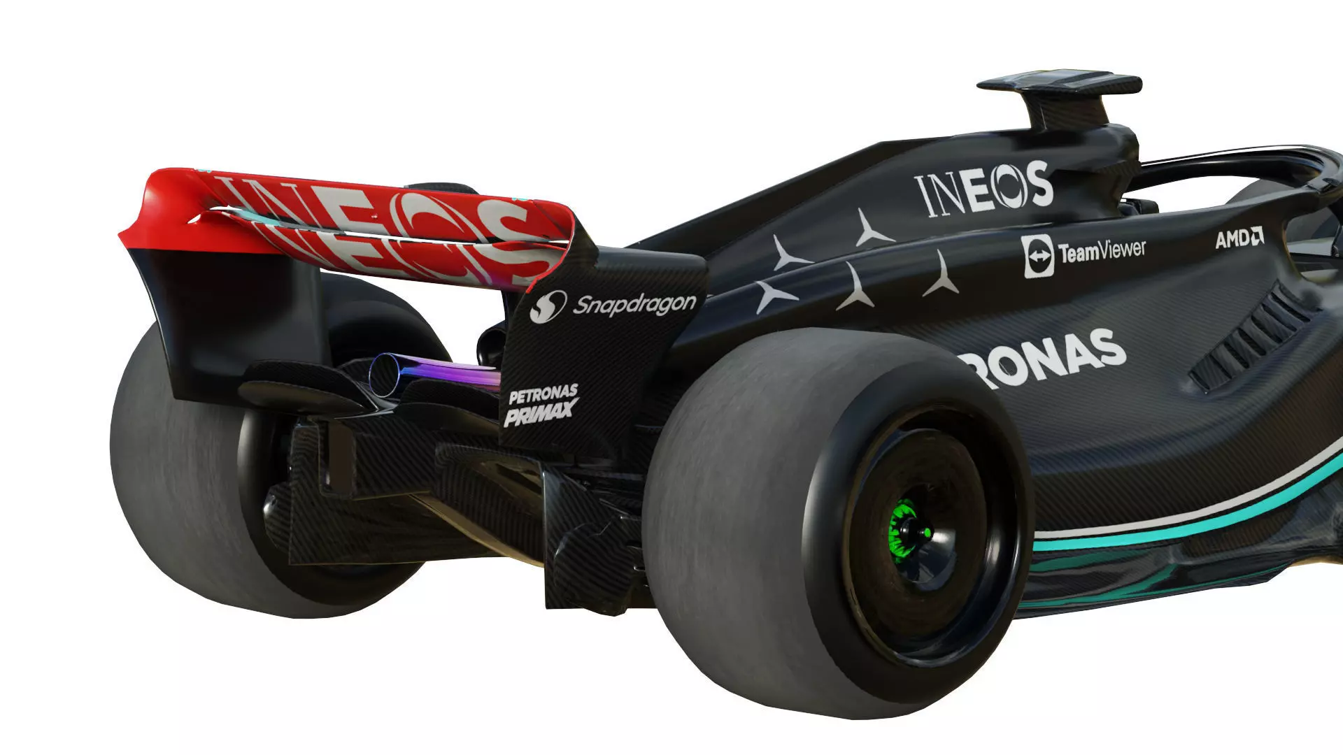 F1 Mercedes W14 2023 3D model_12