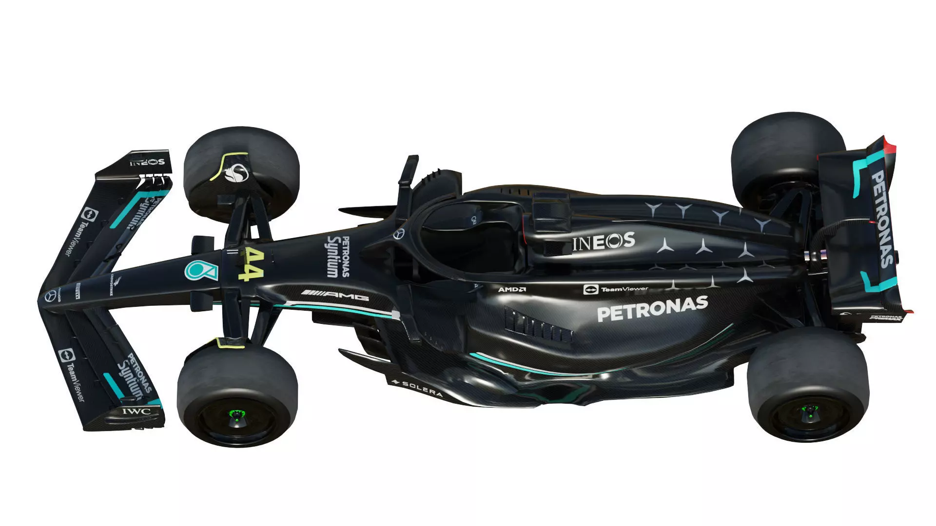 F1 Mercedes W14 2023 3D model_6