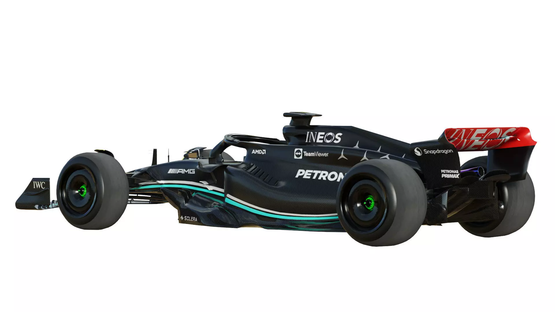 F1 Mercedes W14 2023 3D model_8