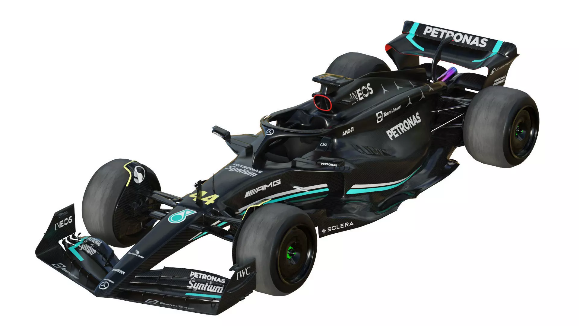 F1 Mercedes W14 2023 3D model_4