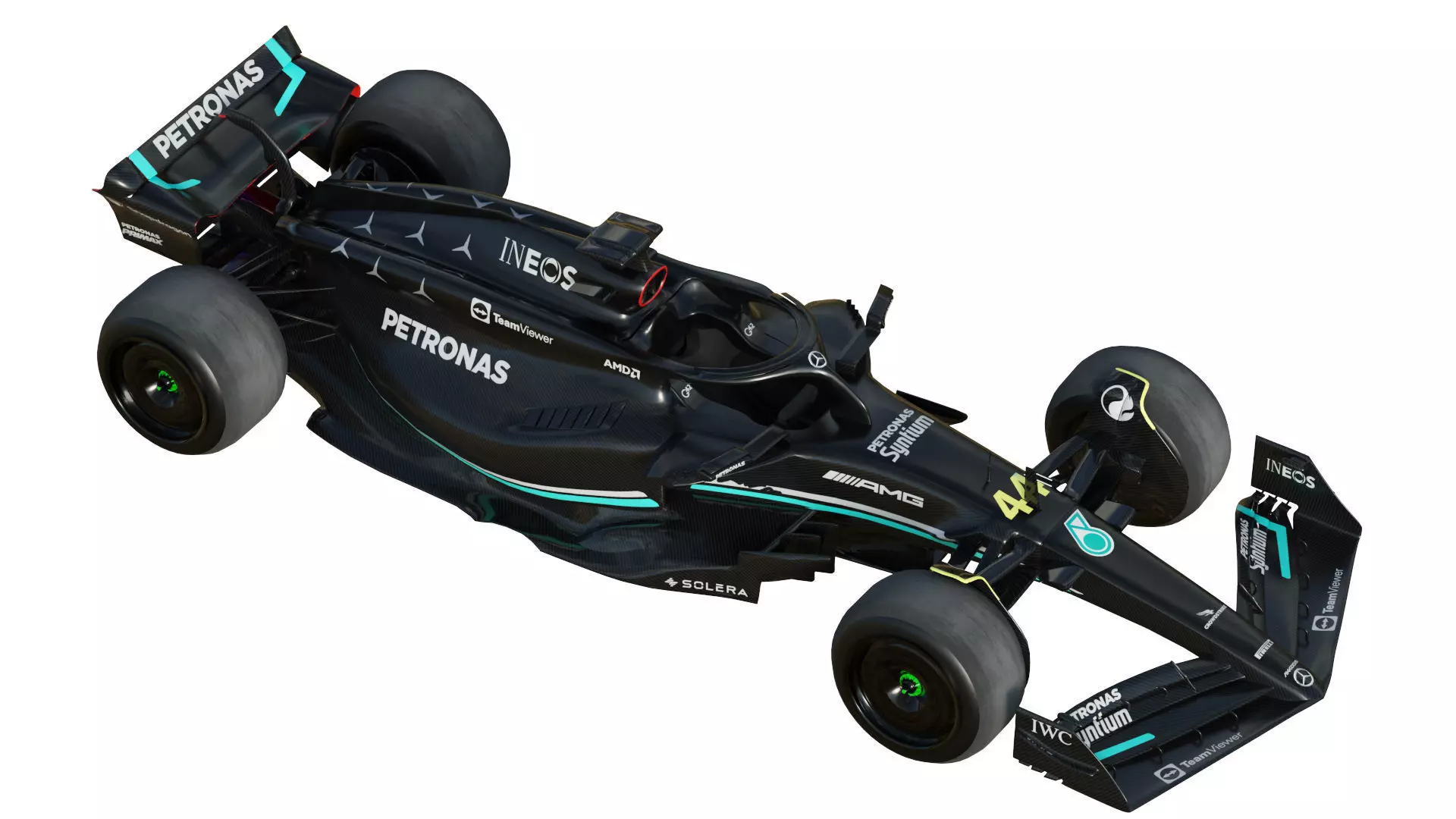 F1 Mercedes W14 2023 3D model_15