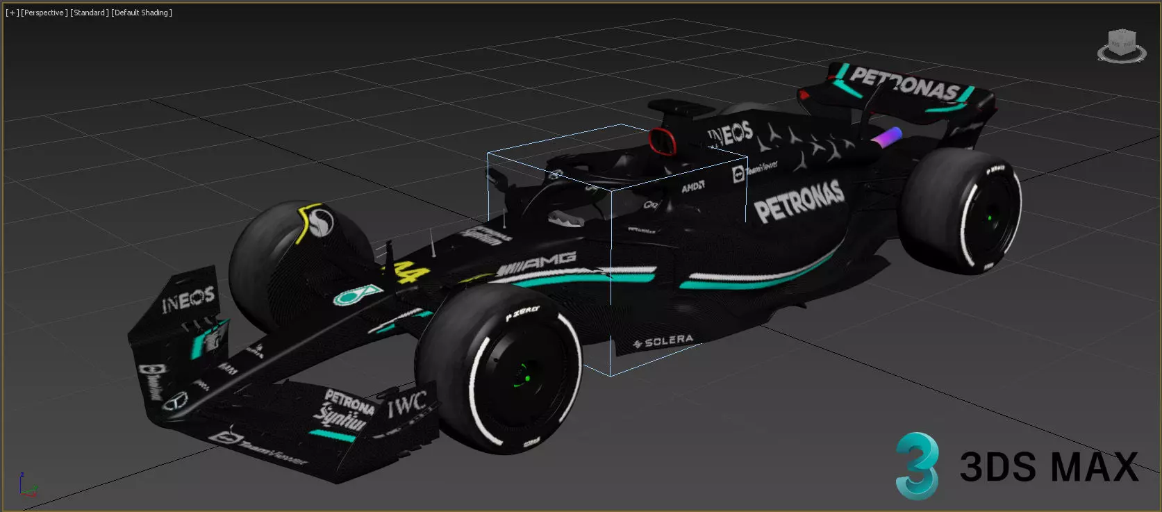 F1 Mercedes W14 2023 3D model_18