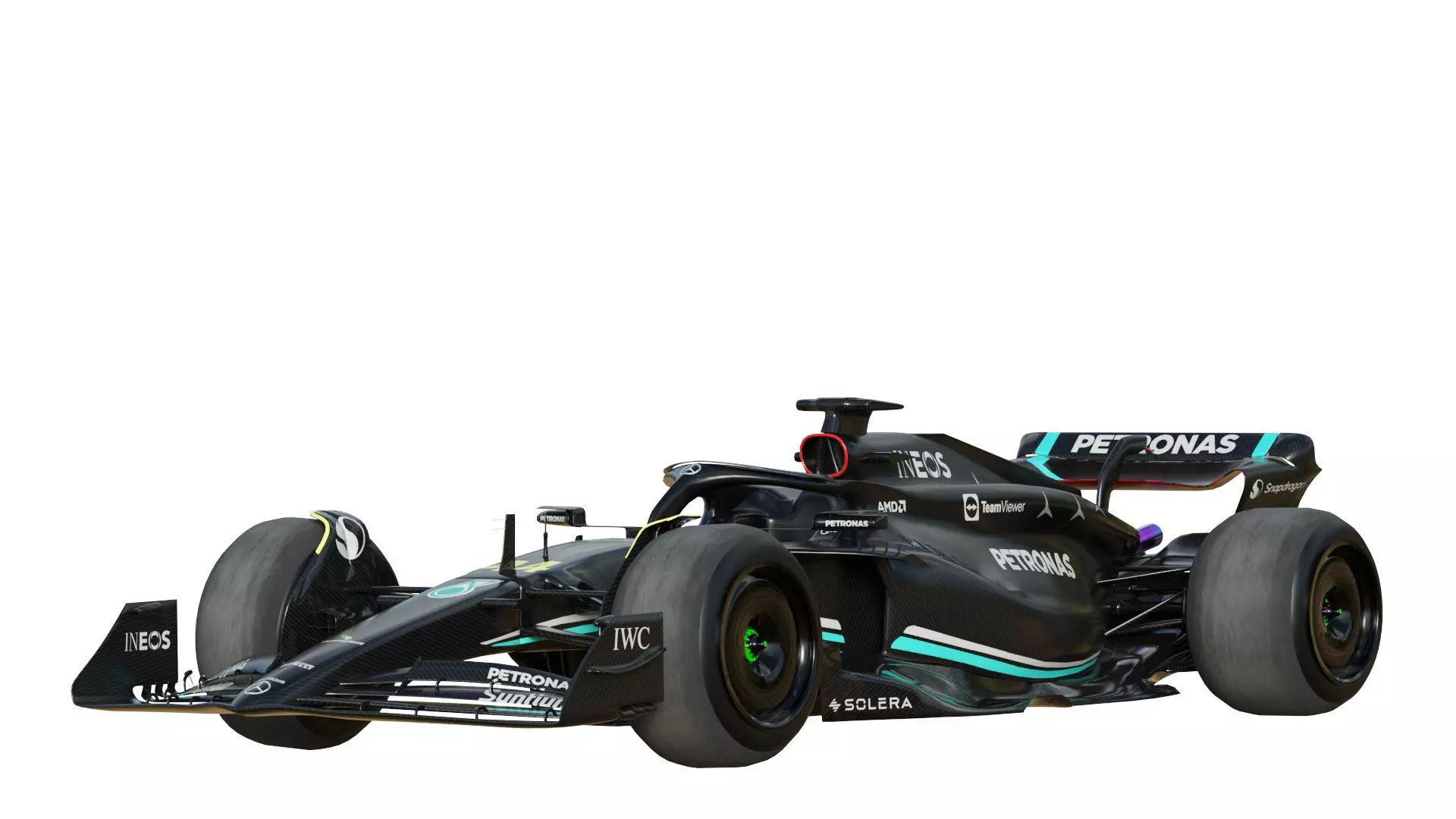 F1 Mercedes W14 2023 3D model_1